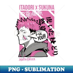Yuji Itadori Jujutsu Kaisen - Professional Sublimation Digital Download - Stunning Sublimation Graphics