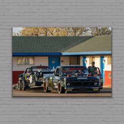 ken block canvas or poster, rip ken block legend drifter, motorsports driver canvas, ken block 43, hoonicorn print, go f