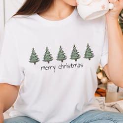 merry christmas sweatshirt, christmas trees shirt, women's christmas tee, christmas holiday sweater, cute christmas shir