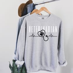 stethoscope paw sweatshirt , veterinarian sweater, veterinarian gift, future veterinarian, future dogtor, gift for vet t