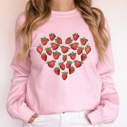 strawberry sweatshirt , strawberry sweater, cottagecore clothes, fruit sweatshirt , cottage core sweater, fairycore swea