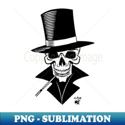 Skull top hat CAU creepy and unexplained - Creative Sublimation PNG Download - Defying the Norms