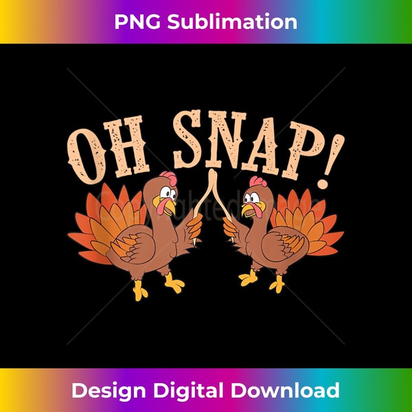 AU-20231122-2500_Cool Oh Snap! Funny Turkey With Wishbone Thanksgiving Gift Tank Top 0540.jpg