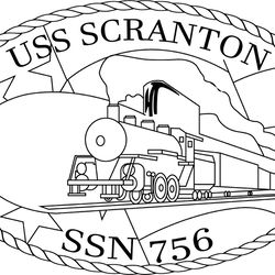 uss scranton ssn-756 attack submarine patch vector file svg dxf eps png jpg file