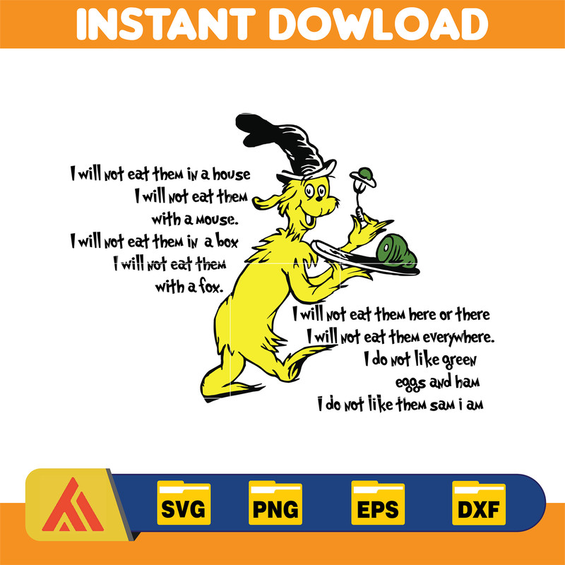 Dr Seuss Svg, Cat In The Hat SVG, Dr Seuss Hat SVG, Green Eggs And Ham Svg, Dr Seuss for Teachers Svg, Cricut, Thing Svg (234).jpg
