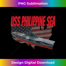 Aircraft Carrier USS Philippine Sea CV-47 Grandpa Dad Son - Innovative PNG Sublimation Design - Customize with Flair