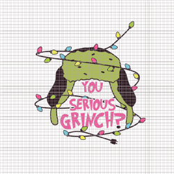 you serious grinch png, grinch christmas png, pink grinch png, pink christmas png, pink grinchmas png