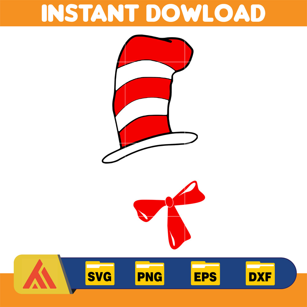 Dr Seuss Svg, Cat In The Hat SVG, Dr Seuss Hat SVG, Green Eggs And Ham Svg, Dr Seuss for Teachers Svg, Cricut, Thing Svg (259).jpg