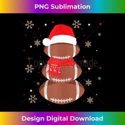 Funny Football Christmas Santa Hat design for Kids Women Men Tank Top - Edgy Sublimation Digital File - Immerse in Creativity with Every Design