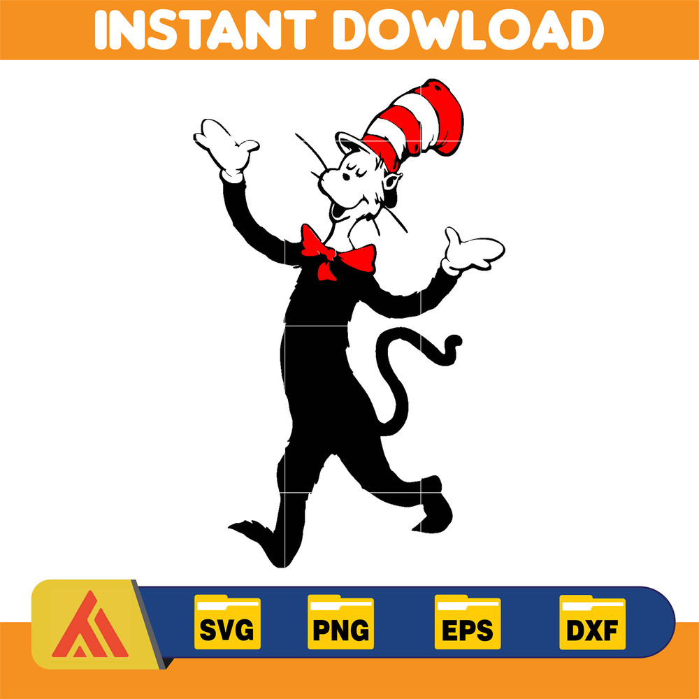 Dr Seuss Svg, Cat In The Hat SVG, Dr Seuss Hat SVG, Green Eggs And Ham Svg, Dr Seuss for Teachers Svg, Cricut, Thing Svg (307).jpg