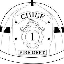 fire fighter chief helmat fire dept vector file svg dxf eps png jpg file