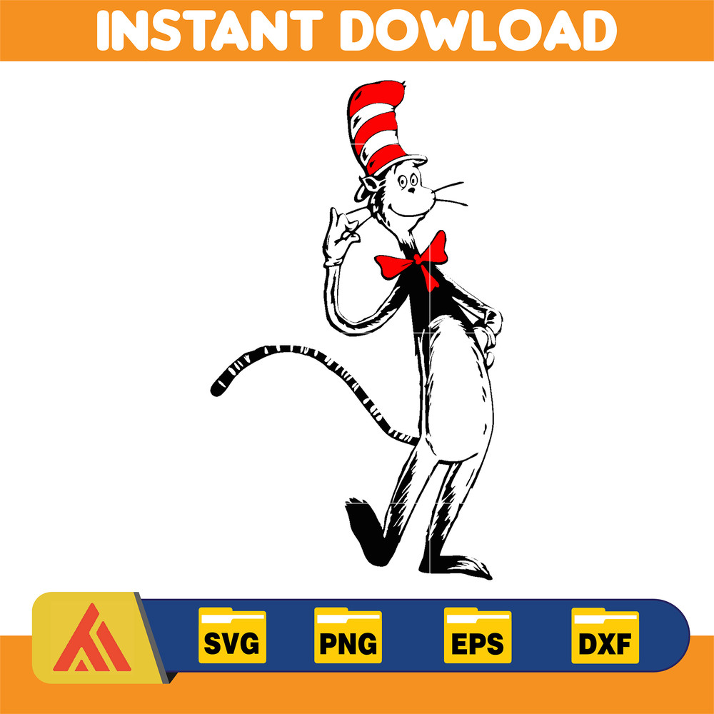 Dr Seuss Svg, Cat In The Hat SVG, Dr Seuss Hat SVG, Green Eggs And Ham Svg, Dr Seuss for Teachers Svg, Cricut, Thing Svg (308).jpg