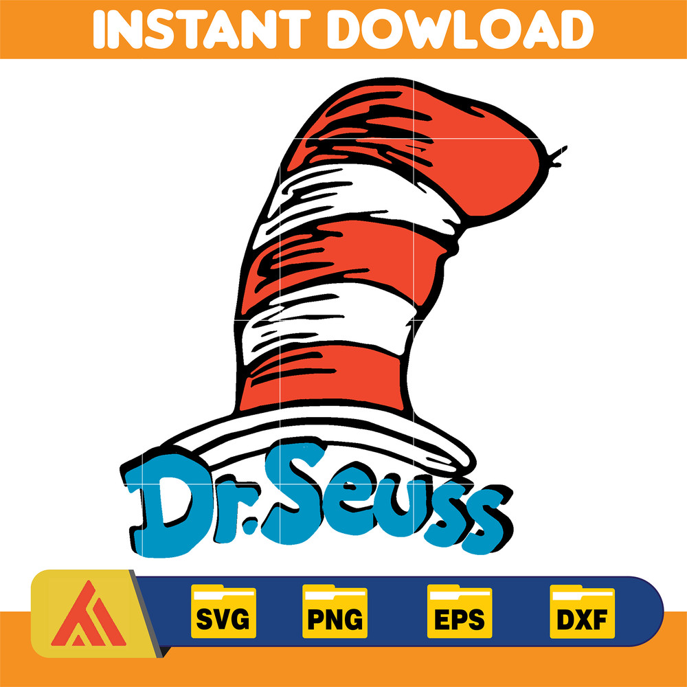 Dr Seuss Svg, Cat In The Hat SVG, Dr Seuss Hat SVG, Green Eggs And Ham Svg, Dr Seuss for Teachers Svg, Cricut, Thing Svg (311).jpg