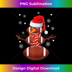 Christmas Football Snowman Santa Hat Funny Xmas Football Tank Top - Chic Sublimation Digital Download - Animate Your Creative Concepts