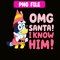 CRM13112323-Bluey Know Santa PNG, Merry Christmas PNG, Bluey Costume PNG.png