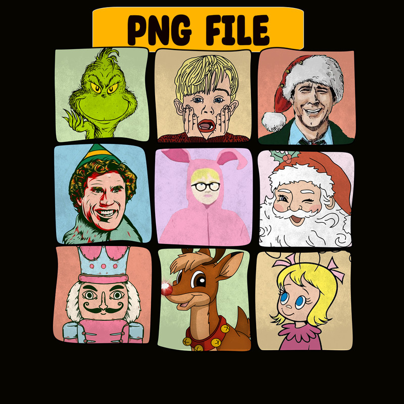 CRM13112341-Grinch And Home Alone PNG, Christmas Classic PNG, Christmas Retro PNG.png