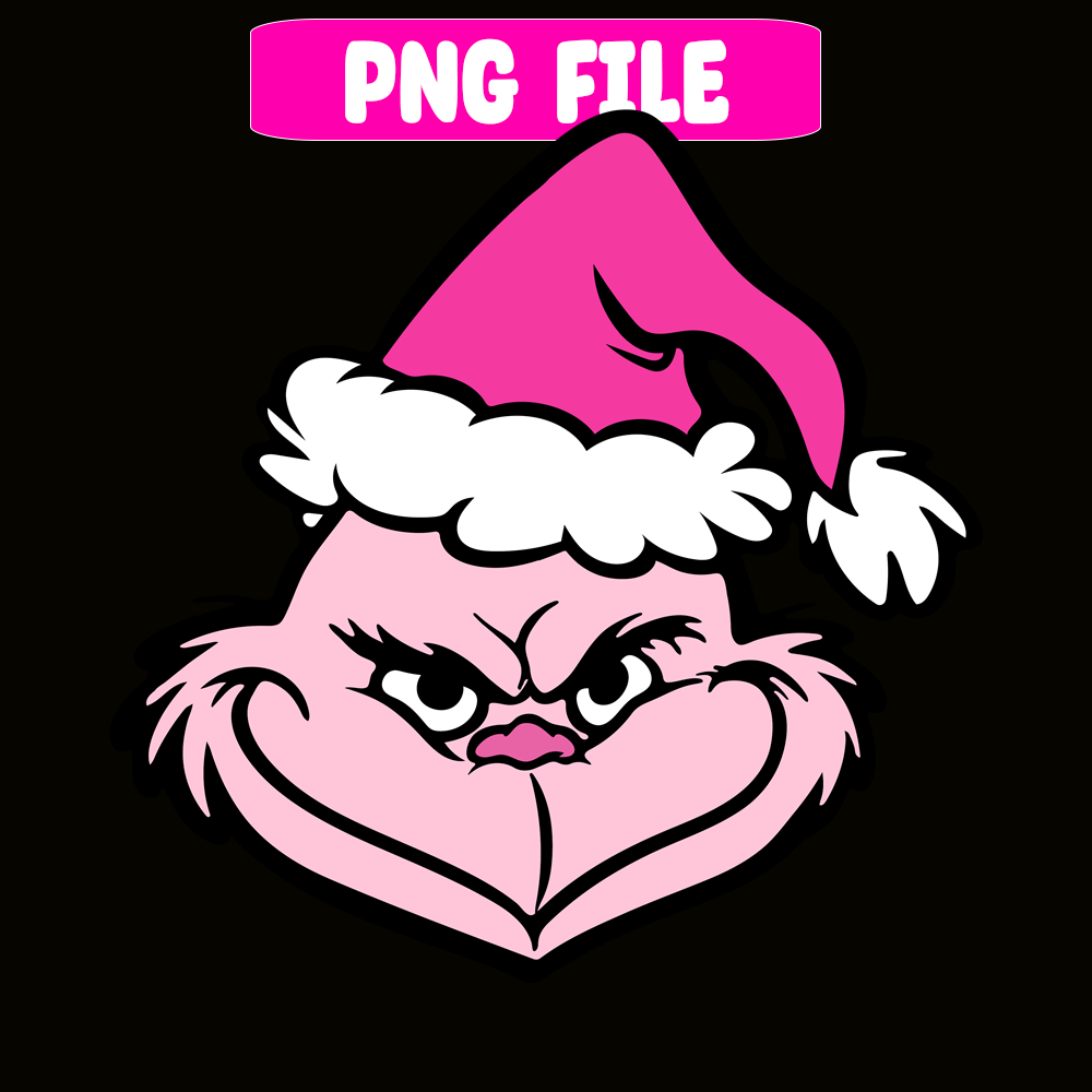 CRM13112350-Pink Grinch SVG PNG DXF EPS JPG, Grinch In Pink SVG, Pink Christmas SVG.png