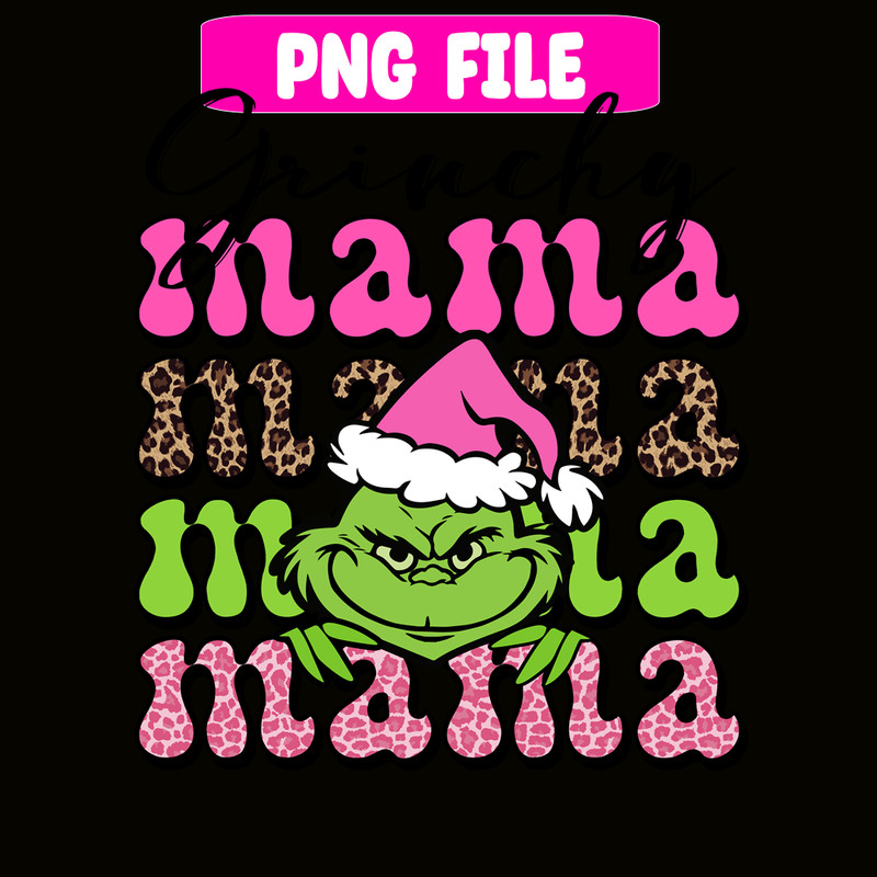 CRM13112370-Grinchy Mama PNG, Grinchy Extra PNG, Leopard Christmas PNG.png