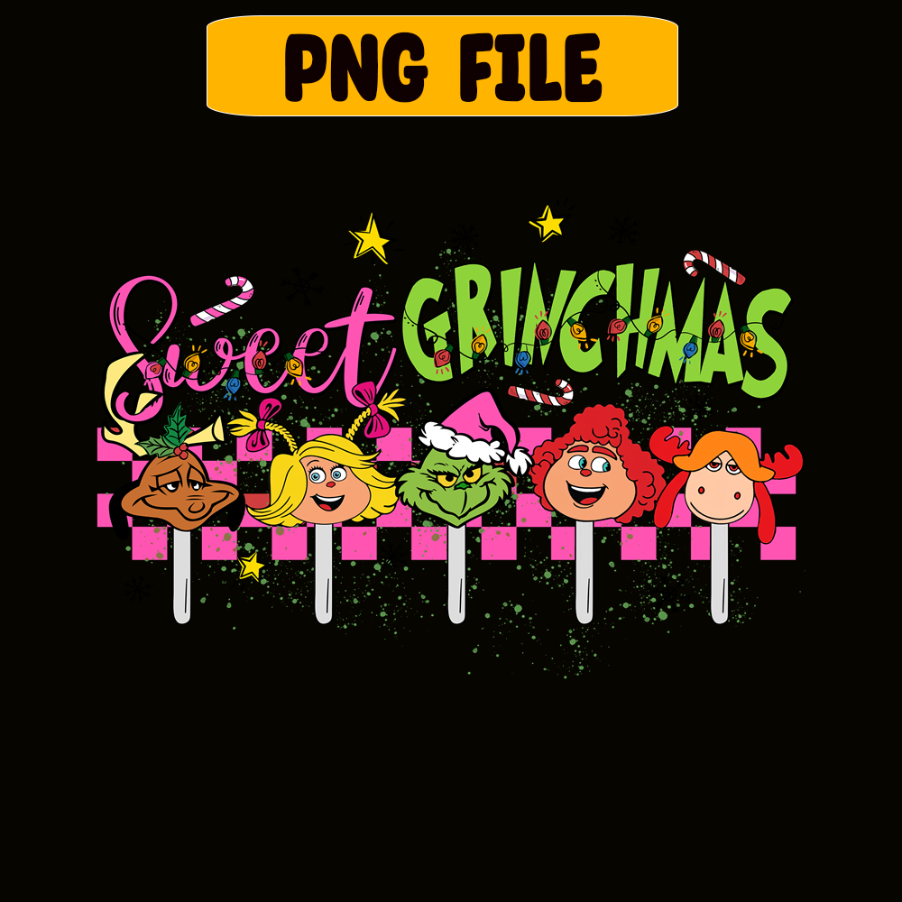 CRM13112383-Sweet Grinchmas PNG, Lolipop Grinch PNG, Grinch Funny PNG.png