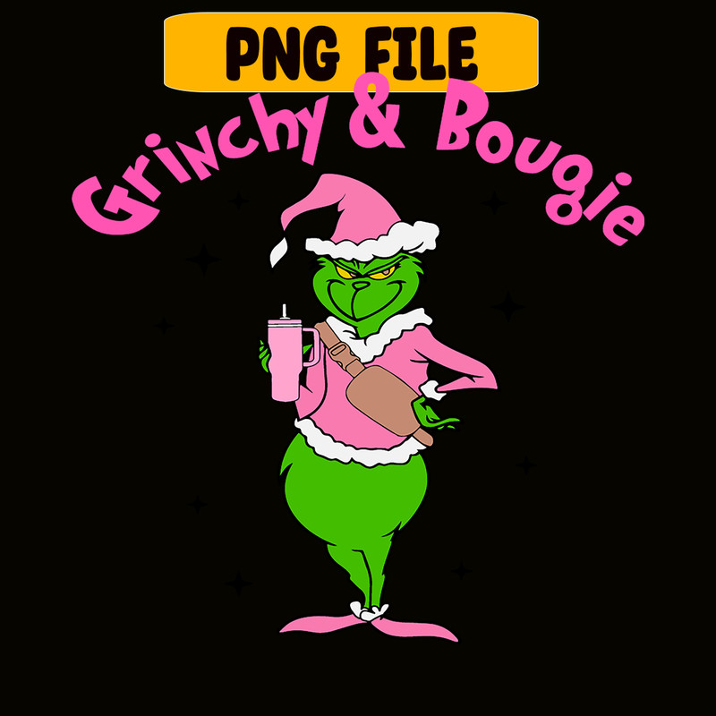 CRM13112385-Grinchy And Bougie PNG, Extra Grinchy PNG, Funny Christmas PNG.png