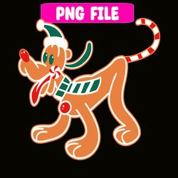 happy pluto gingerbread svg png dxf eps jpg