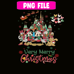 mickey very merry retro christmas png