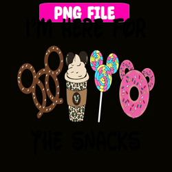 i'm here for the snacks svg png dxf eps jpg