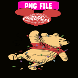 winnie the pooh merry christmas svg png dxf eps jpg