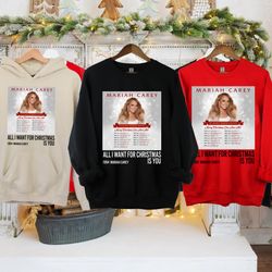 all i want for christmas is mariah carey sweatshirt, mariah carey xmas hoodie, christmas gift for family friends, gift f