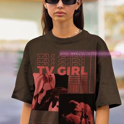 limited tv girl t-shirt - french exit t-shirt tv girl french exit album poster merch, lovers rock song graphic tee, kt02