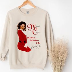 mariah carey christmas sweatshirt, mariah carey xmas hoodie, christmas gift for family friends, gift for fan.jpg