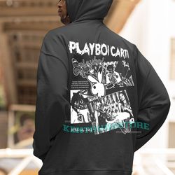 playboi carti merch, playboi carti - self promo poster unisex hoodie sweatshirt, vintage playboi carti rap hip hop graph