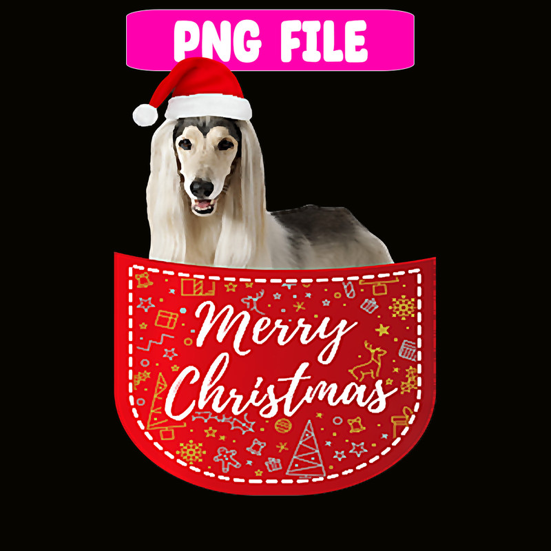 CRMD18102309-Afghan Hound Christmas Dog In Your Pocket Premium T-Shirt.png