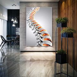 spine health brain and nerve surgery spine roll up canvas, stretched canvas art, framed wall art painting