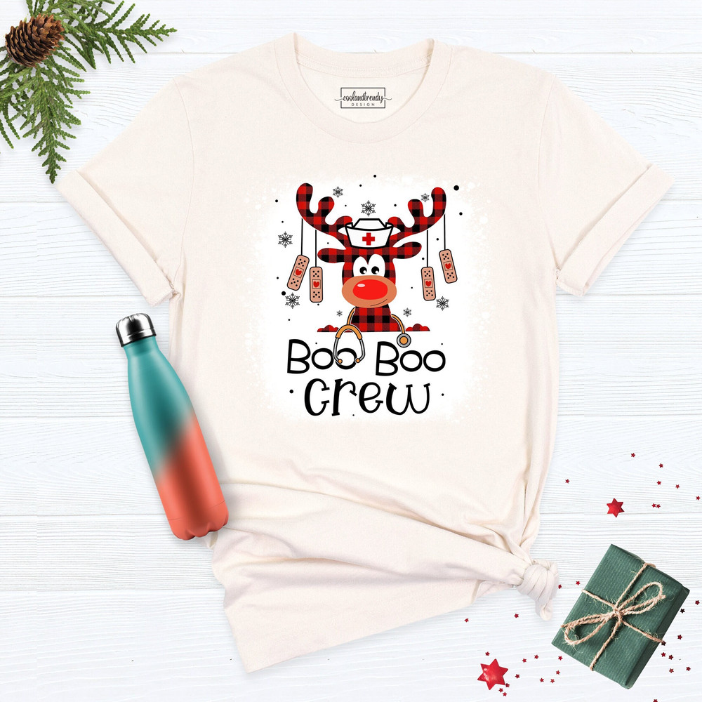 Christmas Boo Boo Crew Shirt, Nurse Boo Boo Crew Shirt, Cute Nurse Holiday T-Shirt, Nurse Xmas Tee, Christmas Nurse Tee, Nursing Xmas Tees.jpg
