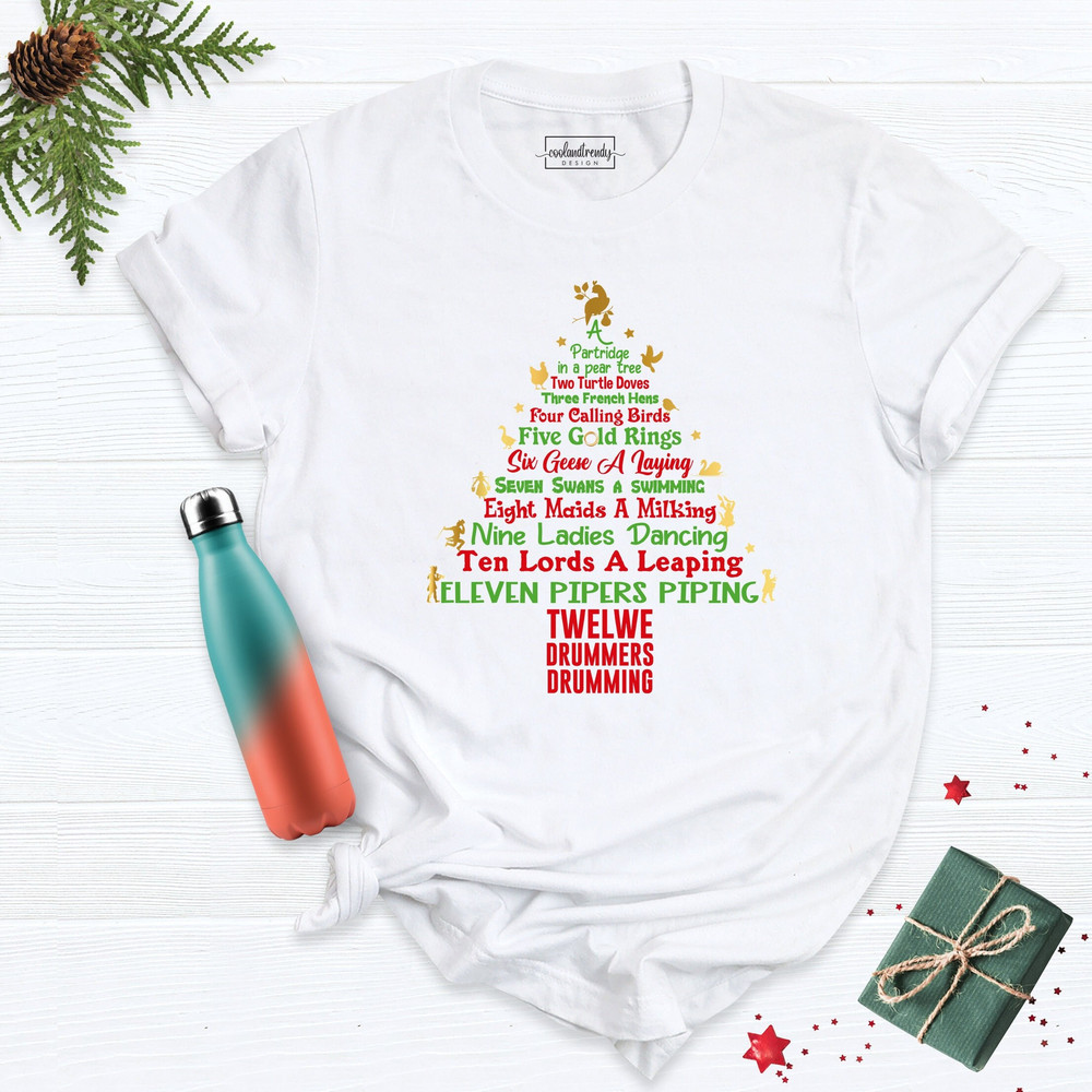 12 Days Of Chrıstmas Tree Shirt, Isaiah 96 Shirt, Christmas Jesus Shirt, Names Of Jesus Christmas Tree Shirt, Holiday Shirt, Christian Tees.jpg