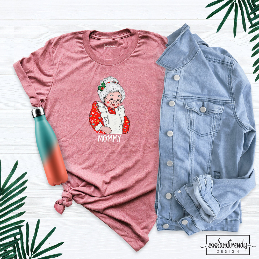 Christmas Grandma Shirt, Personalized Nana Snowman Christmas Shirt, Christmas Mother Shirt, Grandma Christmas Shirt, Grandma Santa Claus Tee.jpg