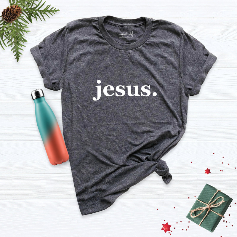 Christmas Jesus Shirt, Christmas Shirt, Xmas Family Shirt, Christmas Gift Tee, Christmas Tree Shirt, Believe Shirt, Family Christmas Tee.jpg