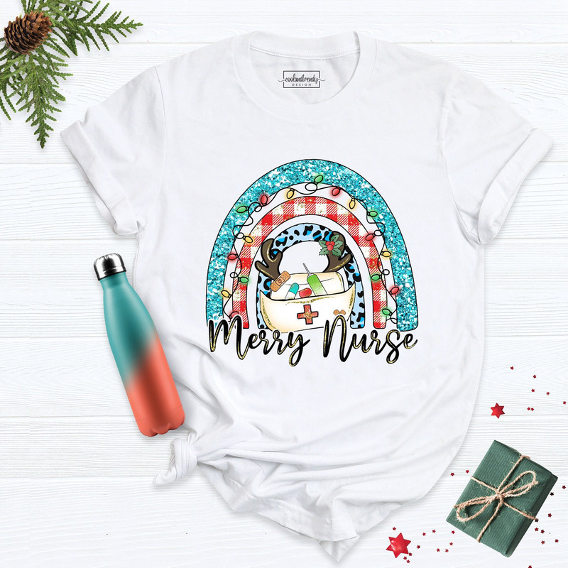 Christmas Nurse Shirt, Merry Nurse Shirt, Nursing School Shirt, Christmas T Shirt, Holiday Nurse Shirt, Nursing School Team Shirt, Xmas Tee.jpg