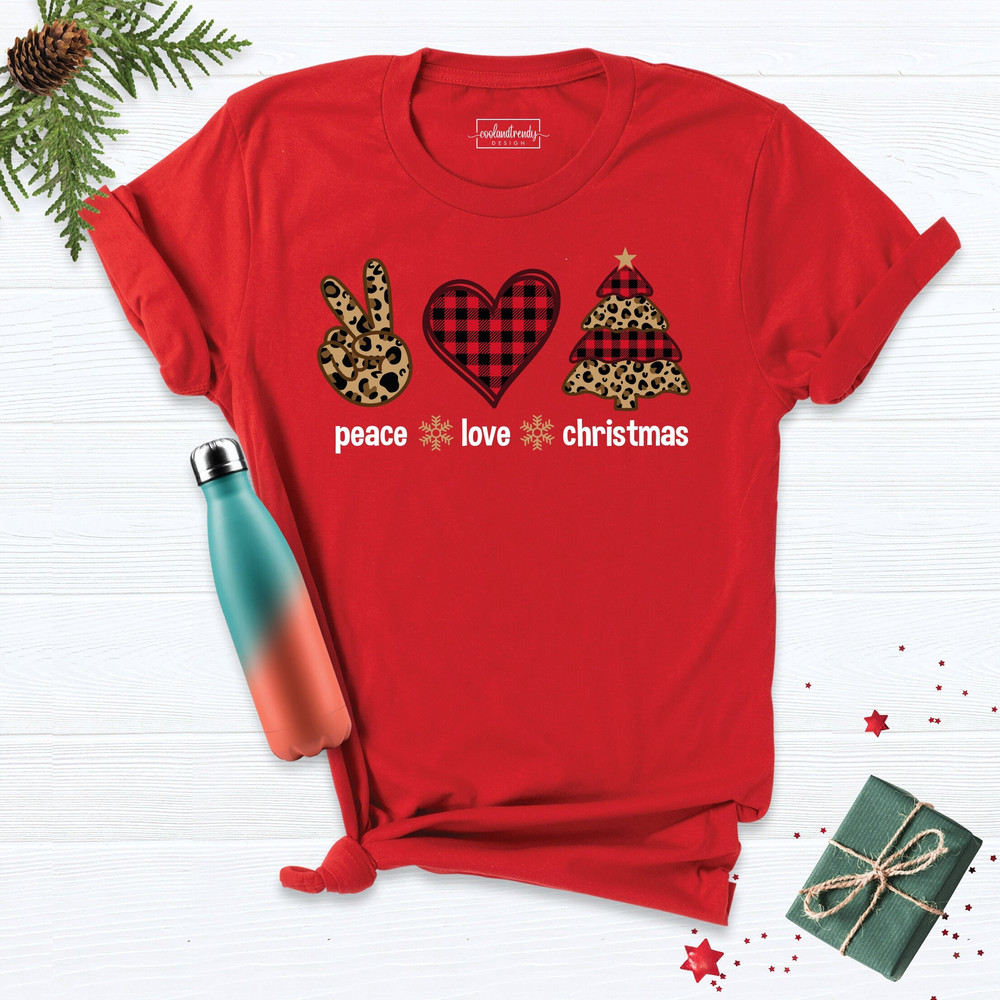Christmas Peace Love Shirt, Holiday Shirt, Christmas Tshirt, Friends Xmas Shirt, Christmas Family Tee, Christmas Gift Shirt, Happy Xmas Tee.jpg