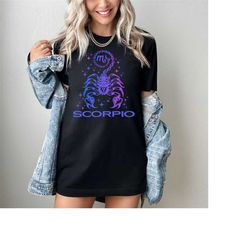 zodiac sign scorpio t-shirt - astrology shirt - water sign - scorpion - october november birthday - scorpio gift