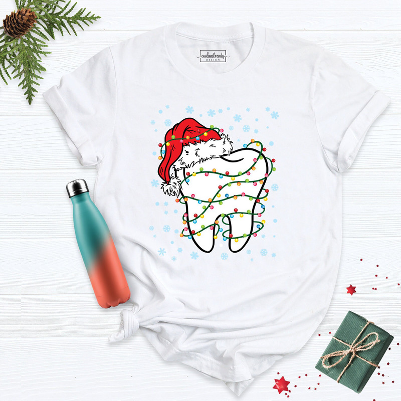 Christmas Teeth Shirt, Christmas Dentist Shirt, Pediatric Dentist Shirt, Christmas Shirt, Dental School Tee, Dentistry Christmas Shirt.jpg
