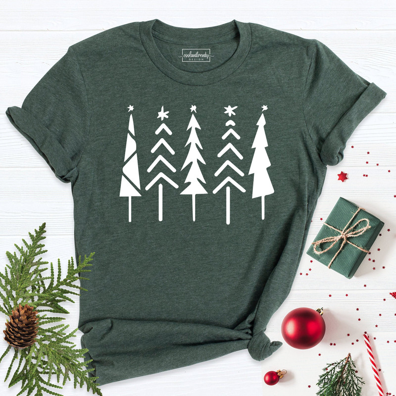 Christmas Trees Shirt, Christmas Tree T-Shirt, Xmas Winter Tree Shirt, Cute Christmas Shirt, Christmas T-Shirt 2.jpg