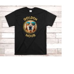 funny golden retriever t-shirt - golden hour - dog lover shirt - dog mom dog dad - golden retriever owner - animal lover