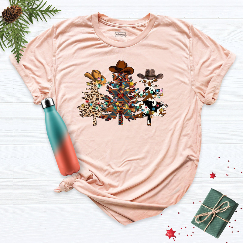 Cowboy Christmas Shirt, Western Christmas Shirt, Cowboy Tree Shirt, Cowgirl Christmas Tee, Howdy Christmas Shirt, Christmas Western Tee.jpg