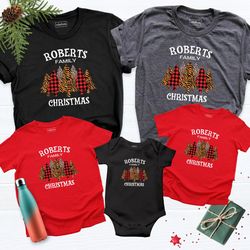 custom christmas family party shirt, personalized group christmas shirt, custom family name shirt, matching xmas tees, c