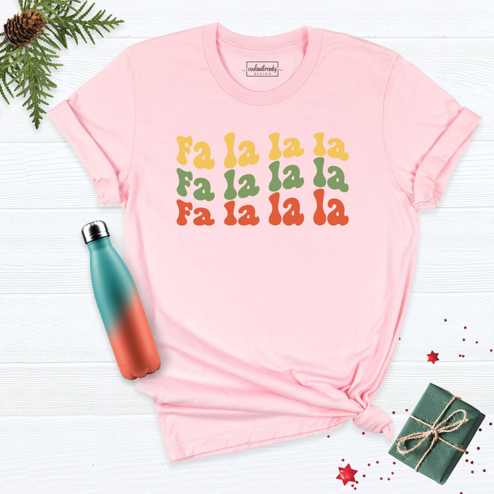 Fa La La La La Christmas Shirt, Fa La La La La Christmas Tree Shirt, Christmas Teacher Shirt, Merry Teacher Shirt, Christmas Tshirt.jpg