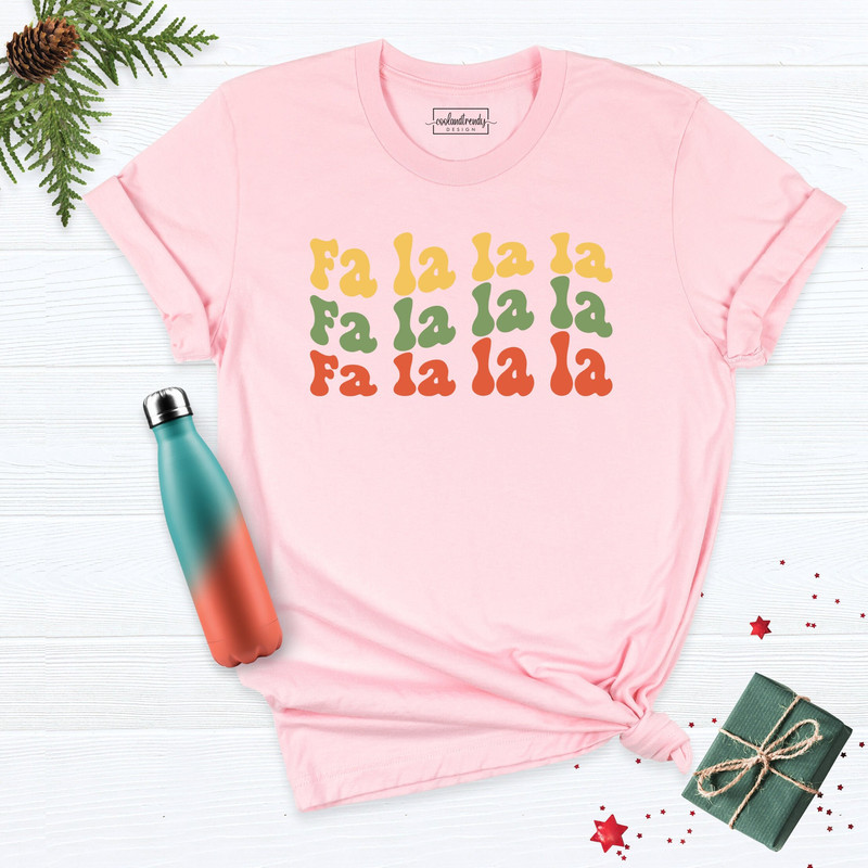 Fa La La La La Christmas Shirt, Fa La La La La Christmas Tree Shirt, Christmas Teacher Shirt, Merry Teacher Shirt, Christmas Tshirt.jpg