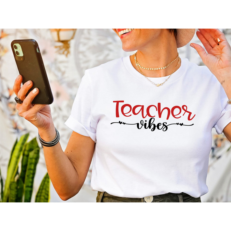 Funny Teacher Vibes T-Shirt, Teacher Gift, Back to School Tee, Teacher Vibes T-Shirt - Funny Gift Idea for Educators.jpg