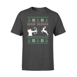 Merry Huntmas Deer Hunting Christmas Ugly Sweater Style &8211 Standard T-shirt
